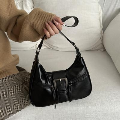 High-value Simple Casual Underarm Bag Women's 2025 Autumn New Retro Messenger Bag Versatile Shoulder Bag