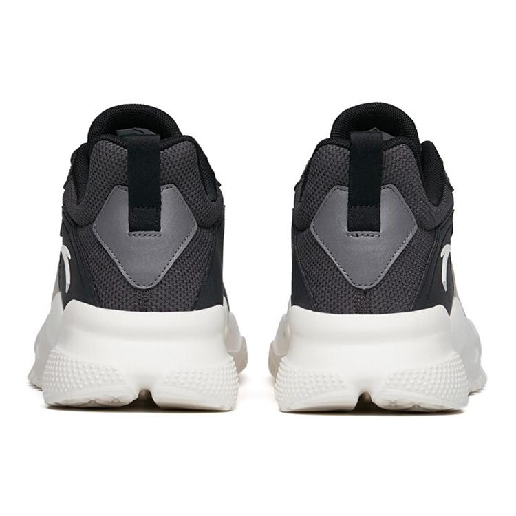 New ANTA Life Collection Casual Shoes Men Low Top Carbon Gray/Black/Steel Gray/Shade 2 Gray 112218860-6