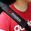 Car Carbon Fiber Seat Belt Cover Shoulder Pad Protection Shoulder Car Accessorie For Mazda 2 3 6 7 Axela CX-5 CX-3 Demio MS MPS