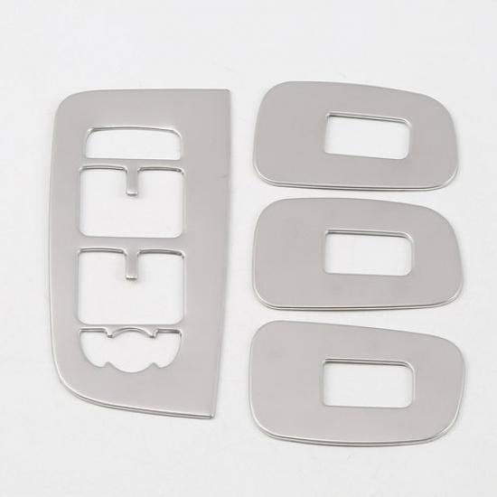 Steel Matte Window Lift Switch Panel Lid Cover Trim For 2018- Volvo XC60 4P