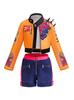Demon Hunter Team K-POP Girl Group Rumi Kids' Three-Piece Cosplay Costume - Long Sleeve, In Stock