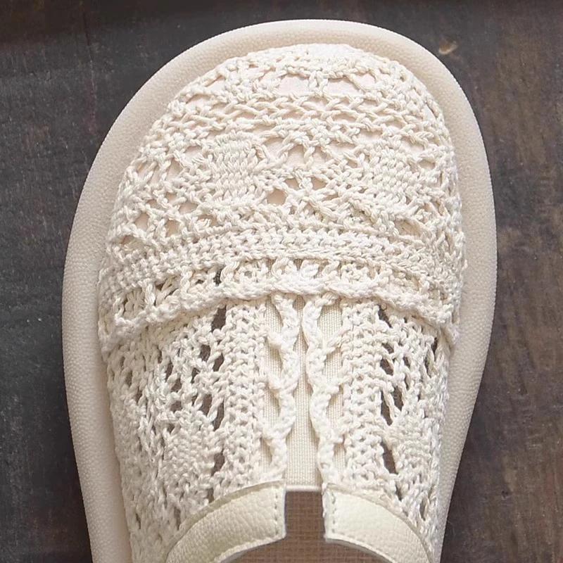 Summer Shoes Ladies Casual Female Sneakers Slip-on Dress Flats Slip Fabric Scandals Fisherman Leisure Summer