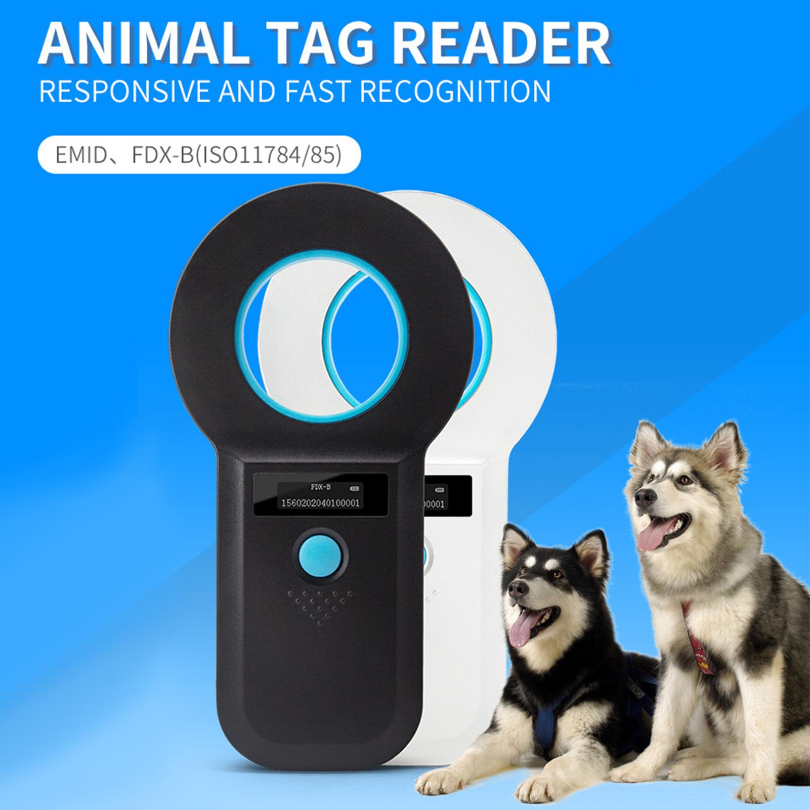 

Микрочип для животных, сканер меток для домашних животных, считыватель идентификаторов, RFID, EMID, портативный считыватель для животных, USB Connect 128