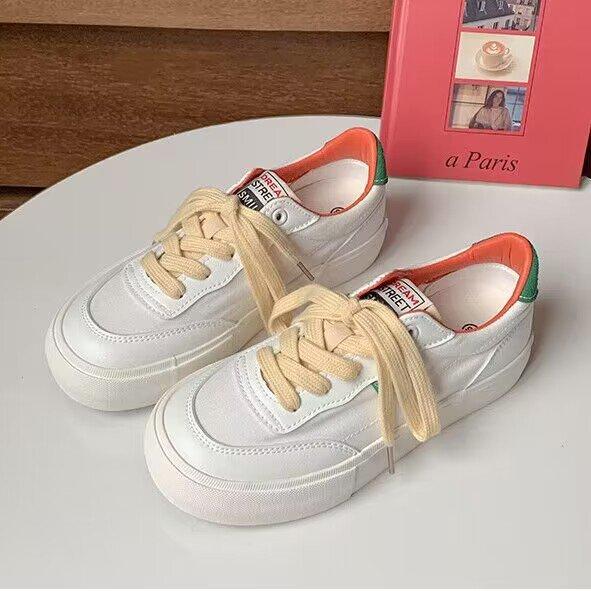 

2025 autumn boutique rubber PU flat baseplate shoes soft and not tired feet casual single shoes women s fashion sports white shoes 35 белый