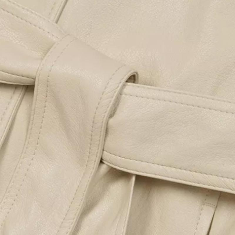 She S miSS  drawString Belted Leather veSt  Price  248 000 Won