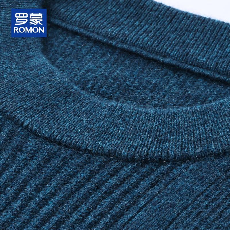 ROMON Men's 100% Cashmere Mock Neck Sweater