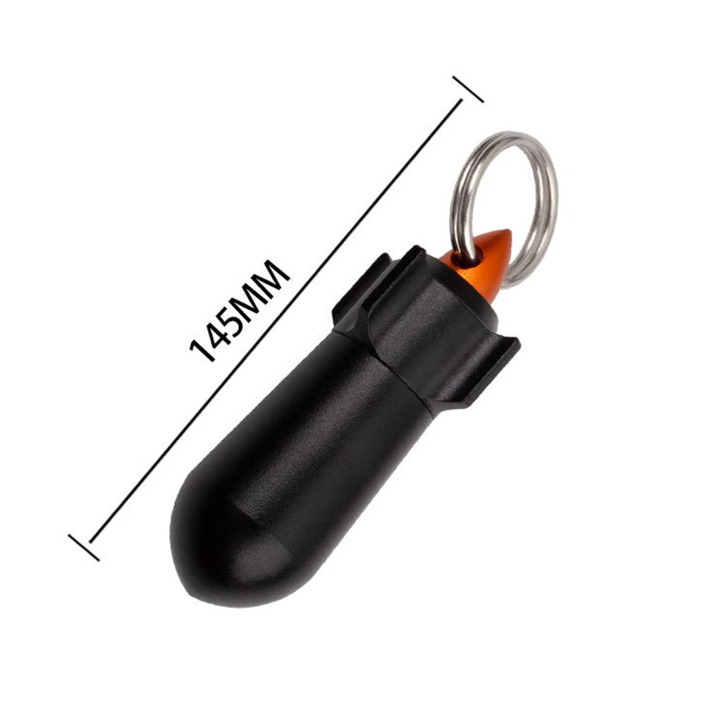 Healthy Care Tablet Container Pill Storage Box Pill Bottle Keychain Holder Aluminum Pill Case