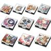 PU Animals Gem Painting Memo Pad Holder Mosaic Kit Flowers Rhinestones Post It Dispenser Animals & Flowers for Home Office