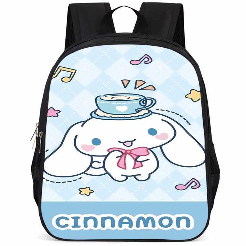 Adorable Cinnamoroll 15 Inch Large Capacity Lightweight School Backpack For Kids