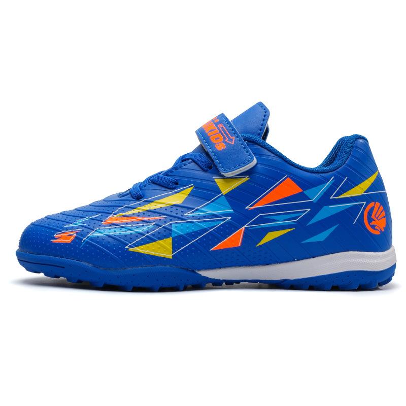 Vibrating Foot Brand Football Shoes with Broken Nails, Men, Women and Children, Free Shoelace Buckle TF Rubber Sole Non-slip Training Shoes