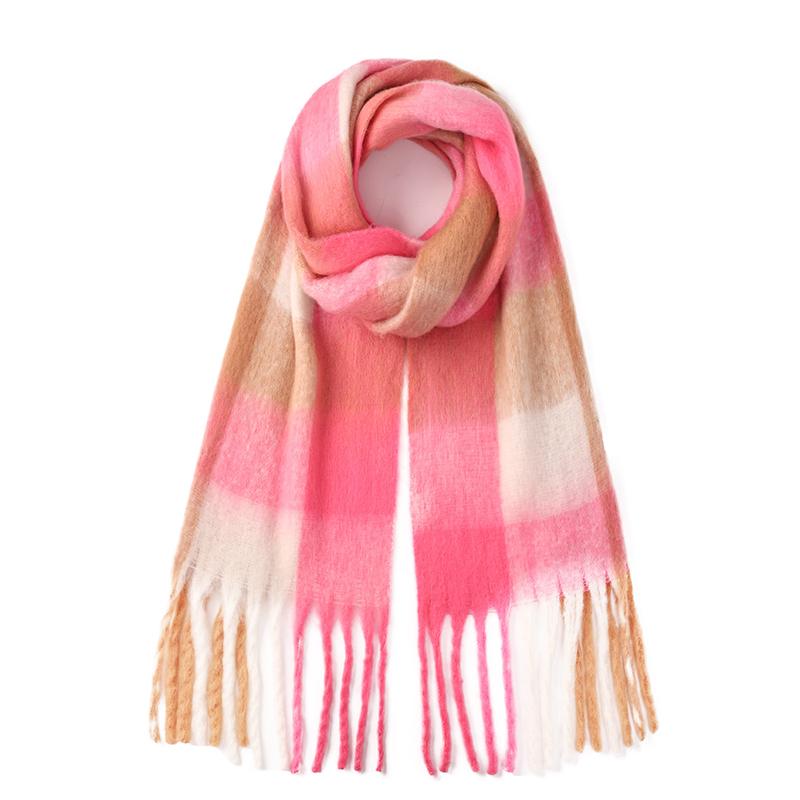 Korean Style Winter Thick Warm Scarf Women Cashmere Shawl and Wraps Pashmina Neckerchief Bufanda Female Long Tessel Echarpe 2025