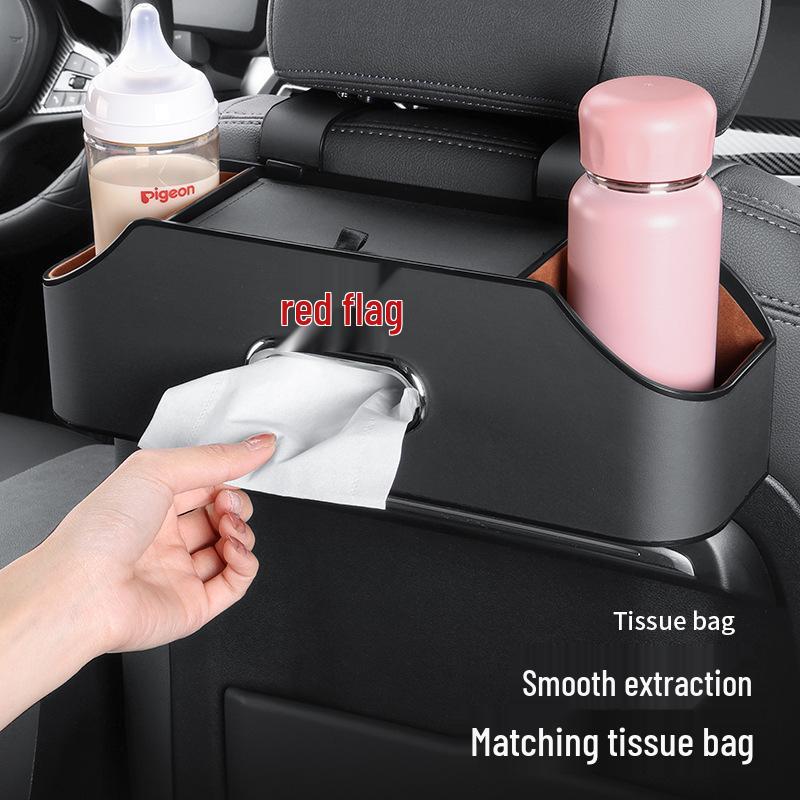 Versatile Hongqi Car Seat Back Organizer with Multi-Pocket Storage