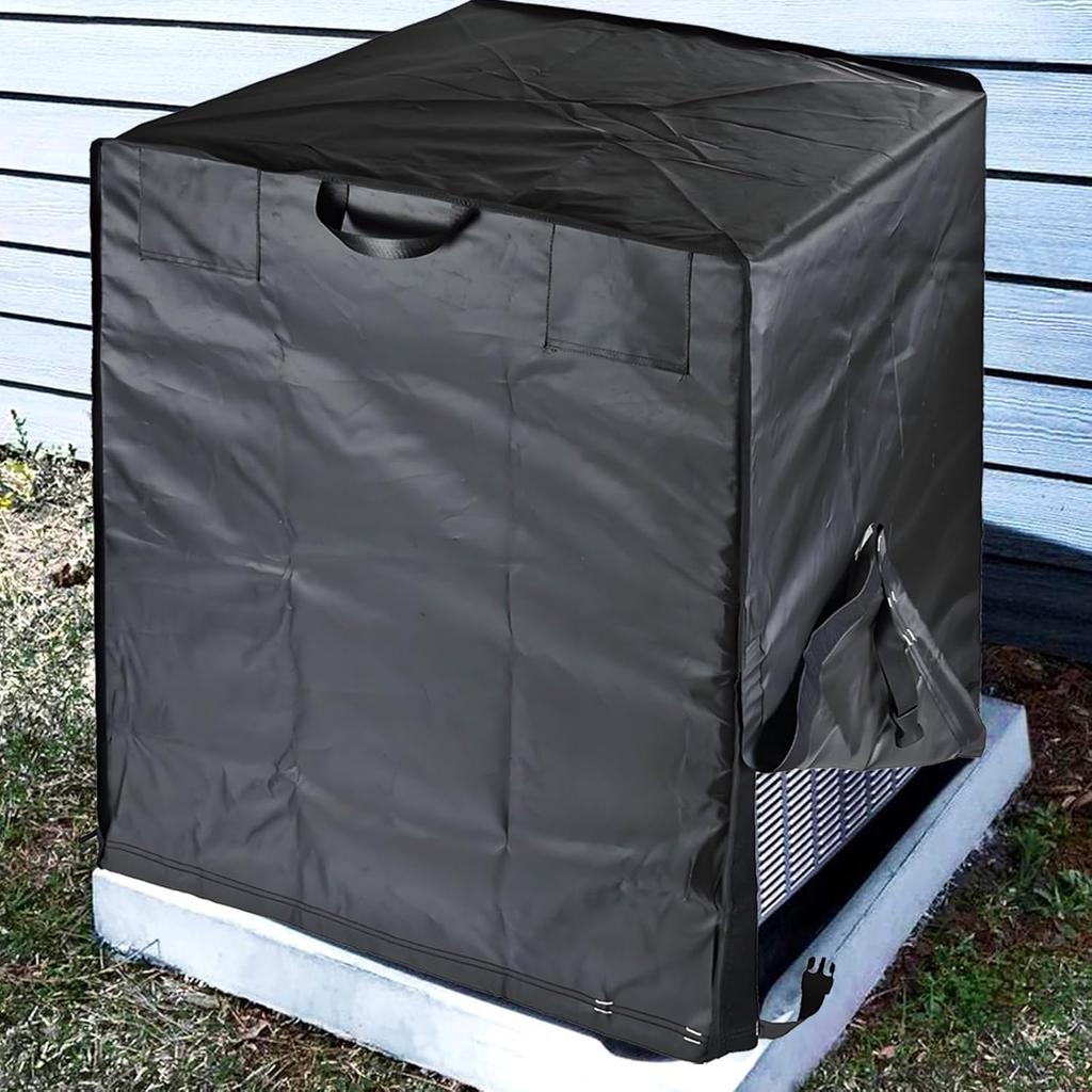 Central Air Conditioner Covers for Outside Units, 600D Heavy Duty Waterproof Snowproof & Windproof, Large AC Unit Covers Outdoor for Winter,Square AC