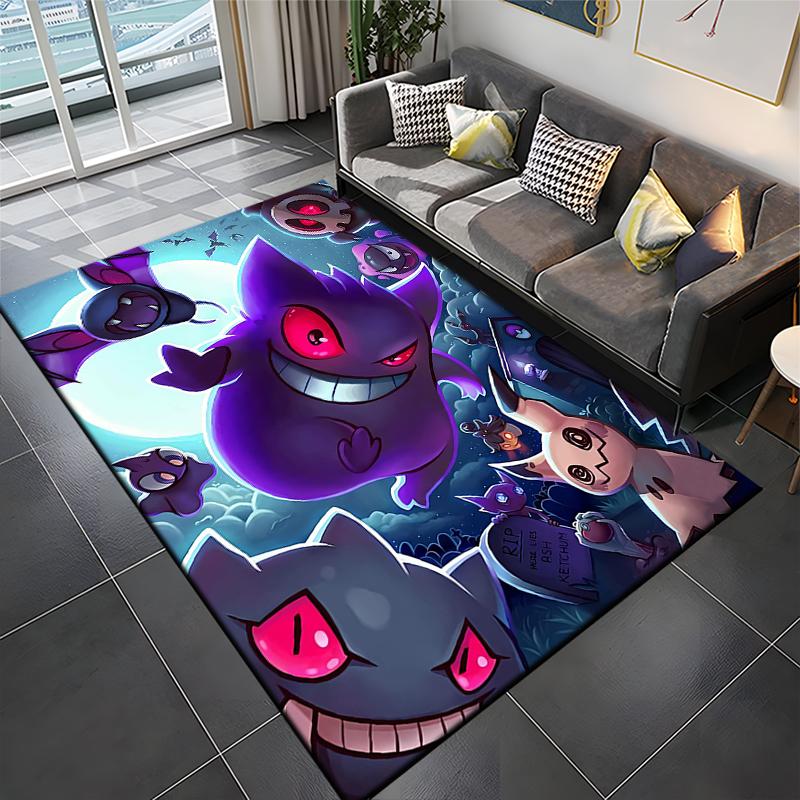 Pokemon Πλήρης Χαρακτήρας Τρόμου Gengar Μοτίβο Χαλιά Υπνοδωμάτιο Χαλί Παιχνιδιού Χαλί Υπνοδωματίου Σαλόνι Χαλί Κυλίσματος Χριστουγεννιάτικο Δώρο R
