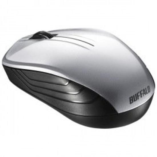 Buffalo BSMBW107SV Optical Wireless Mouse, Silver