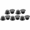 5 Pair Bicycle Handlebar Grips Bar End Caps Plug for Mountain Bike Road Bikes (black)