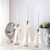 12Pcs Adhesive Ribbon Bowknot Candlestick Bowknot Ornament For Candle Holder Wedding Bridals Shower Decoration Wrapping