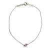 Great TIFFANY&Co. By the Yard 1P Pink Sapphire Bracelet Silver AG925 Women Used