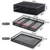 Metal Computer Stand Multi-Functional Heat Dissipation Heightening Rack Office Desktop Double Layer Drawer Style Storage Rack