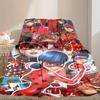 1pc Cozy Print Blanket, Ladybug Blanket Appropriate for Home Picnic and Travel Adventures