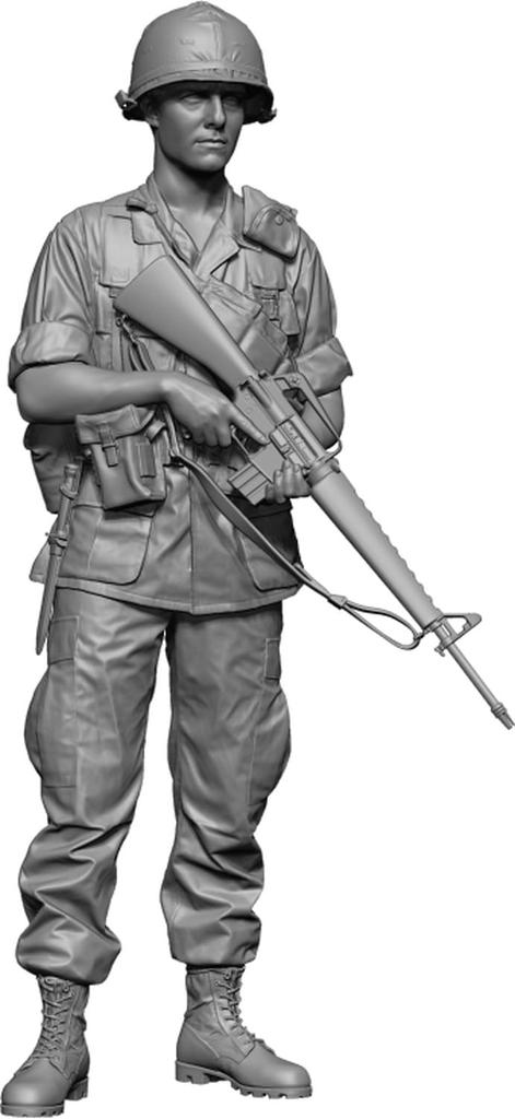 H3 Models 1/35 Scale Modern American Vietnam Rifleman 3D Printer Kit HS35098 (Person)