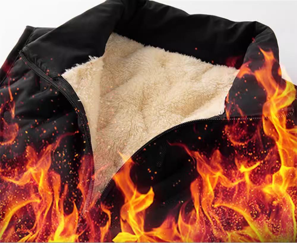 Men's Warm Lambswool Vest - Windproof, Thickened Cotton Jacket for Autumn & Winter