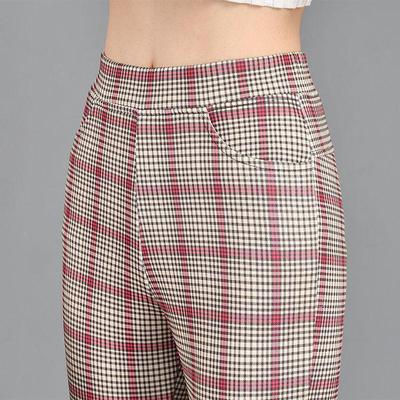 Elastische Taille Dicke Karohosen für Damen - Herbst/Winter 2025 Schlankmachender Trendiger Stil