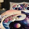 Tai Chi pattern 3D printed down duvet cover set, soft and comfortable bedding set, duvet cover pillowcase set