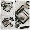Waterproof Transparent Crossbody Bag Square Casual Shoulder Bag Casual PVC Messenger Bag  Unisex