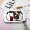1SET Stainless Steel Butter Box with Lid, Rectangular Butter Box, Cheese Box, Pastry Tray, Bread Box, Snack Storage Plate