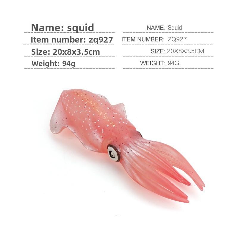 Octopus Squid And Realistic Marine Animal Pvc Model Toy For Display Educational