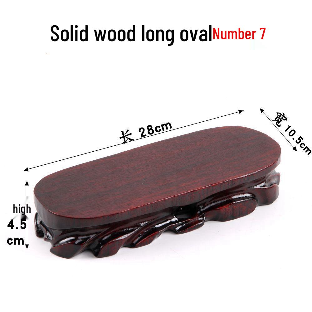 Junran Podstawa z litego drewna rzeźbiona dla posągu Buddy, wazonu, bonsai lub ekspozycji czajnika