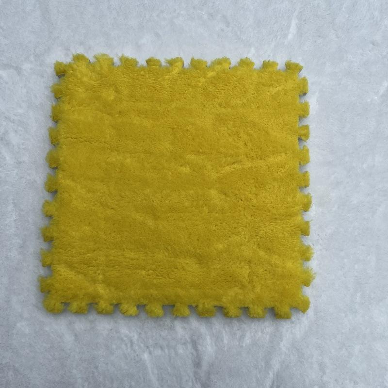 Bedside Plush Carpet Splicing Foam Floor Mat Cutting Winter Warm and Cold Resistant Velvet Texture Tatami Mat Bedroom Living Room Kitchen Home