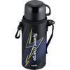 Wahei Phrases Water Bottle, Sports Bottle, 2WAY Bottle, 800ml, Thunder, Vacuum Insulated Bottle, Direct Drinking, Includes Cup, Heat Retention, Cold I
