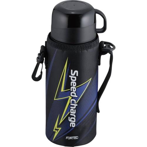 Wahei Phrases Water Bottle, Sports Bottle, 2WAY Bottle, 800ml, Thunder, Vacuum Insulated Bottle, Direct Drinking, Includes Cup, Heat Retention, Cold I