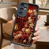 Capa de celular: Capa Protetora em Camadas 2D Plana para Samsung Galaxy A34 A35 M05 M06 S20 S22 S21 FE Plus 5G, Lareira Esculpida, Presente de Natal e Halloween