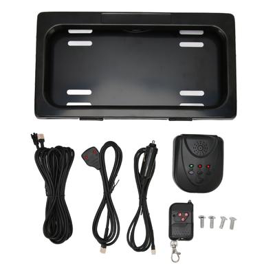 Electric License Plate Holder Bracket with Indicator Power Controller Weatherproof Universal for US