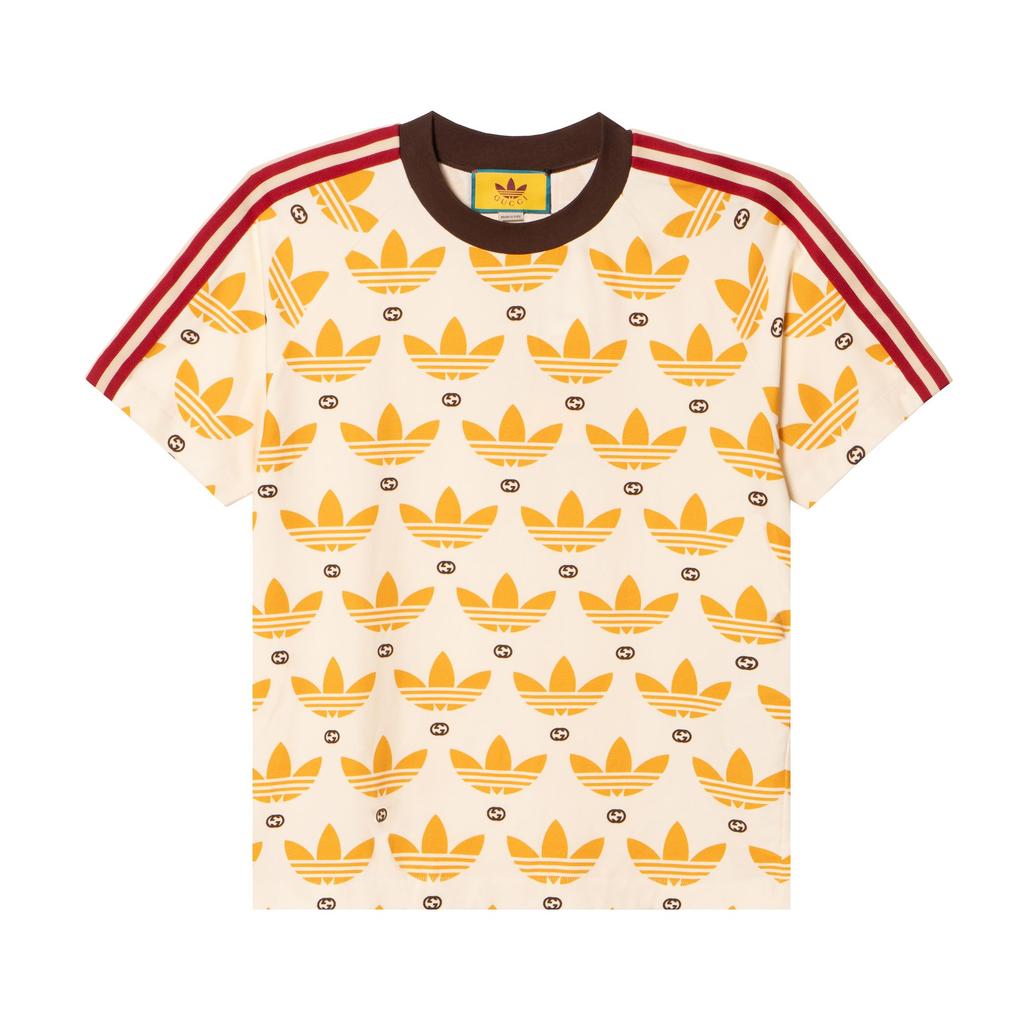 GUCCI x Adidas Originals GUCCI X ADIDAS SS22 T Shirt Unisex Yellow 692114-XJEKN-9175