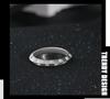 S925 Sterling Silver UFO Ring - Women's Japanese & Korean Fashion with Hot Style Personality and Diamond Accent