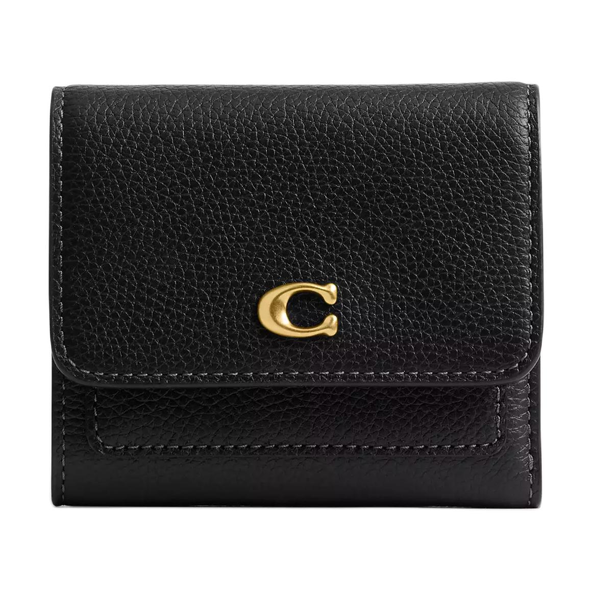 

Новый кожаный кошелек COACH Mira Маленький женский черный CAO13-B4BK 10.9*1.0*9.4CM
