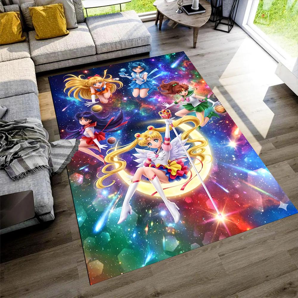 Sailor Moon Magic Carpet Perfect for Game Room Decorate Room Balcony Playrooms Antislip Carpet Decorate Offices Best for Christmas