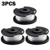 3x Replacement Nylon Spools for Einhell Grass Trimmer 5 Metres Length 1 6 mm Thickness for GECT 1828 Li and 1828 Li TC