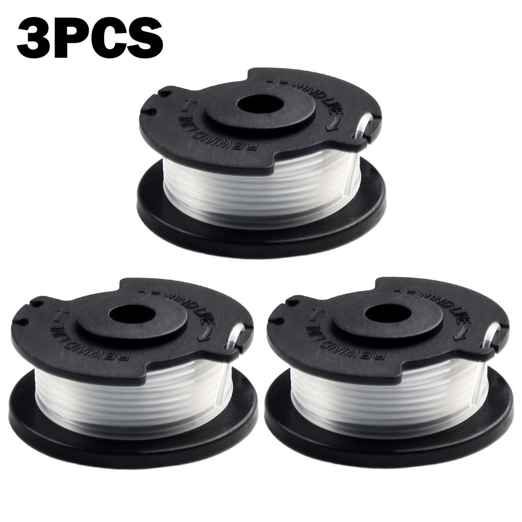 3x Replacement Nylon Spools for Einhell Grass Trimmer 5 Metres Length 1 6 mm Thickness for GECT 1828 Li and 1828 Li TC