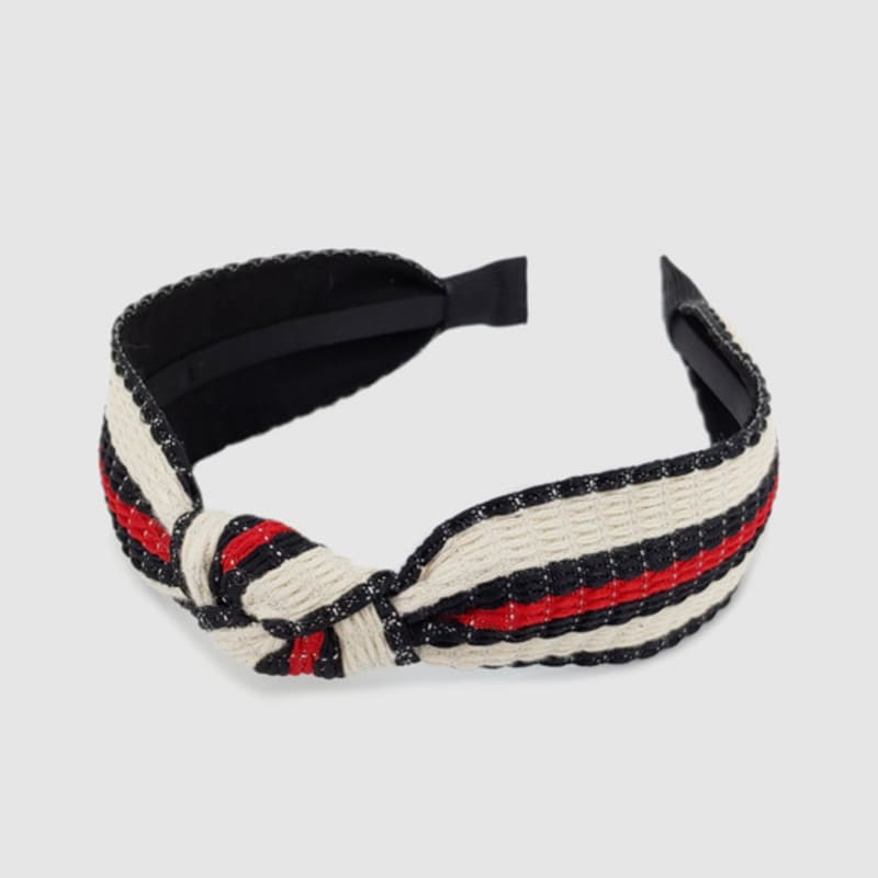 LALA Stripe New Hairband Black