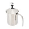 Manual Milk Frother 800ml 304 Stainless Steel Dishwasher Safe Handheld Milk Foamer for Coffee Hot