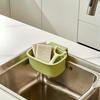 1pc Sink Drain Basket - Duty Hanging Drainer with Overflow Hole, Kitchen Sink Filter, Plastic Sink Strainer for Dishwashing, Prevents Clogs