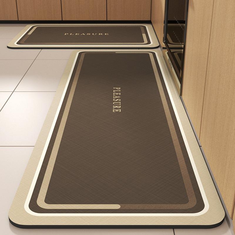 PVC Kitchen Carpet Non-slip Oil-proof Floor Mat Leather Waterproof Foot Mats Home Decoration Long Strip Rug Alfombra De Cocina