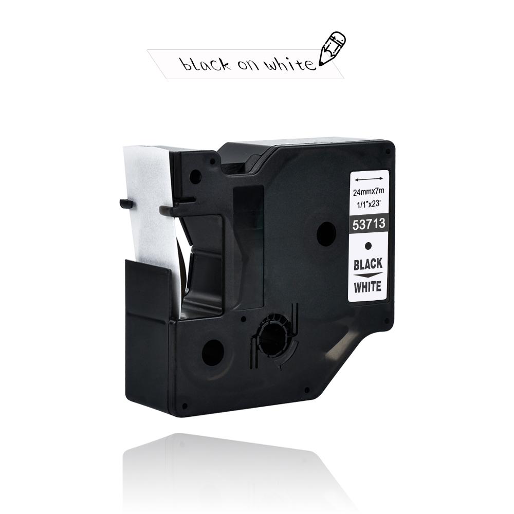 1pcs Compatible Dymo D1 24mm Tapes 53710 53713 53716 53718 53721 53722 53723 53724 Ribbon for Dymo Label Manager LM 160 210D