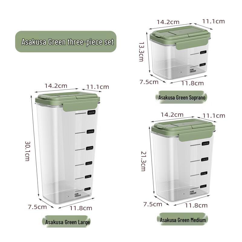 Sealed Transparent Food Storage Container Set