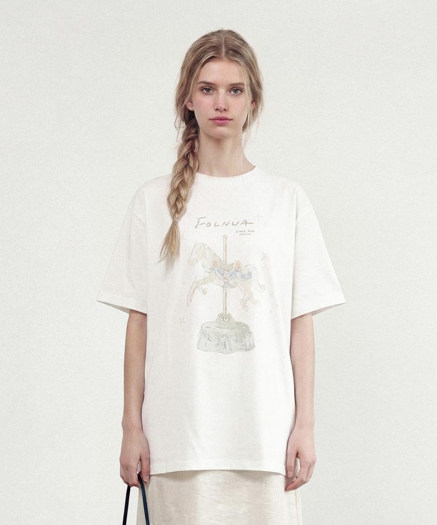 FOLNUA Etoile Overfit T-Shirt (Ivory)